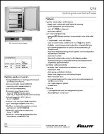 FZR2 Medical-Grade Countertop Freezer