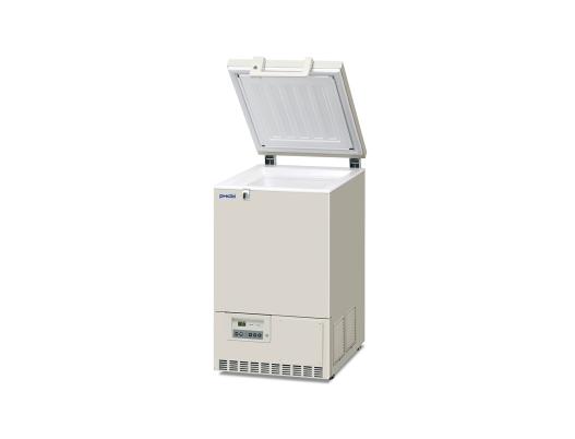 Ultra-low temperature chest freezer with lid open - 3.0 cu ft capacity 