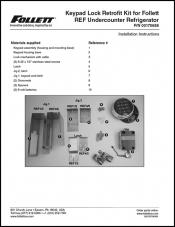 Keypad Lock Retrofit Kit for Undercounter Refrigerator