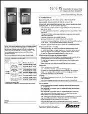 15 Series Countertop Ice and Water Dispensers (Spanish)