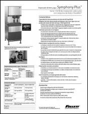 Symphony Plus Ice and Water Dispenser with Chewblet Ice Machine - 110 FB series freestanding (Spanish)