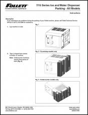 7 Series and 15 Series Ice and Water Dispenser Packing - All Models