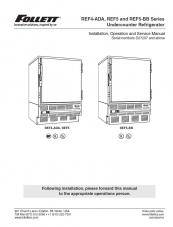 REF4-ADA, REF5, & REF5-BB Undercounter Refrigerator for units above serial number D27207