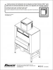 Horizon Elite Ice Machine 1810/2110 Models Installation Instructions for Ice Storage Bin Top-mount Applications (Spanish)