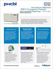 Cryogenic freezer - 8.2 cu ft capacity