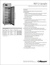 REF12 Upright laboratory and pharmacy refrigerators