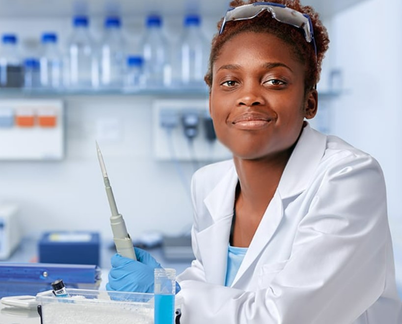 technician in research laboratory