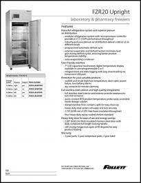 FZR20 Upright Laboratory and Pharmacy Freezer