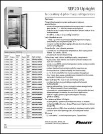 REF20 Upright Laboratory and Pharmacy Refrigerator