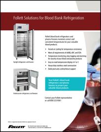 Follett Solutions for Blood Bank Refrigeration