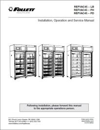 REFVAC45–LB, REFVAC45–PH, REFVAC45–PD below serial number Q86638 Installation, Operation and Service manual