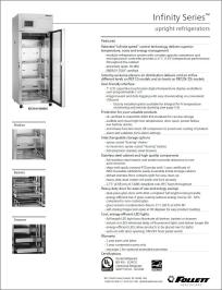 Infinity Series upright refrigerators