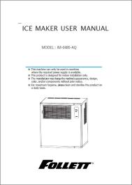 PerfectCUBE IM-0485-AQ Ice Machine User Manual