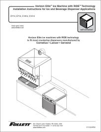 Horizon Elite D/E714, C1014, C1414 Series Ice Machines with RIDE Technology for Harmony