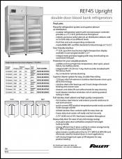 REF45 Upright Double Door Blood Bank  Refrigerator