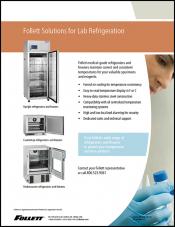 Follett Solutions for Laboratory Refrigeration