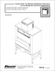 Horizon Elite Ice Machine 1810/2110 Models Installation Instructions for Ice Storage Bin Top-mount Applications
