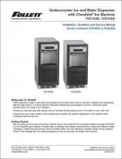 7 Series Undercounter Ice and Water Dispenser with serial numbers K39469 to K46456