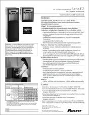E7 Series countertop and freestanding ice and water dispensers (German)