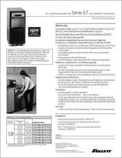E7 Series undercounter ice and water dispenser (German)