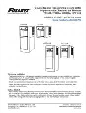 7 Series and 15 Series Countertop and Freestanding Ice and Water Dispensers serial numbers above K70778