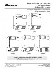 Performance Plus Undercounter Plasma Freezer with Touchscreen Controls