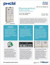 Pharmaceutical 14.7 cu ft Refrigerator and 6.2 cu ft Freezer