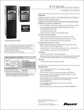 E15 Series countertop ice and water dispensers