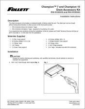 Champion 7 and Champion 15 Drain Accessory Kit