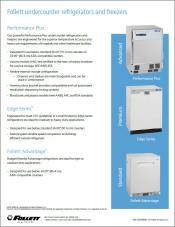 Follett Undercounter Refrigerators and Freezers