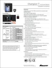 Champion 7 countertop ice and water dispenser