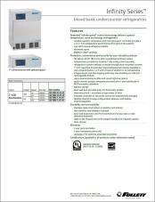 REF5BBi Infinity Series Undercounter Blood Bank Refrigerators