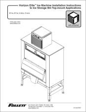 Horizon Elite D/E714, C1014, C1414 Series Self-Contained Ice Machines to Ice Storage Bin Top-mount Applications