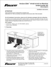 Horizon Elite 714A/1014A/1414A Ice Machine Undercounter Installation Kit