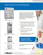 Follett Solutions for Laboratory Refrigeration