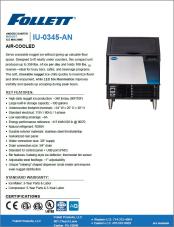 Undercounter Nugget Ice Machine IU-0345-AN